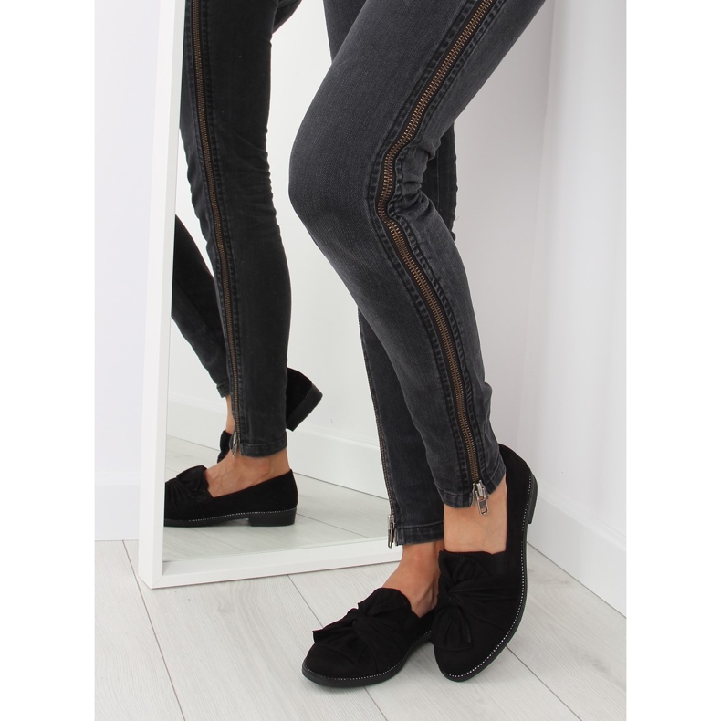 Fekete női naplopó fekete masnival 2