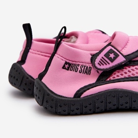 Gyermek vízicipő Pink Big Star NN374465 rózsaszín rózsák és lilák 2