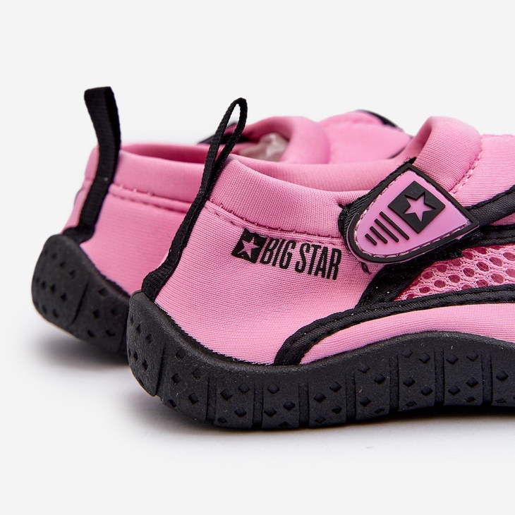Gyermek vízicipő Pink Big Star NN374465 rózsaszín rózsák és lilák 2
