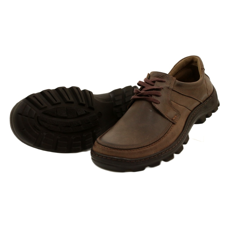 KOMODO Bőr férfi cipő 853 barna 4