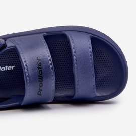 Világos tépőzáras habszandál ProWater PRO-24-05-01K sötétkék 2