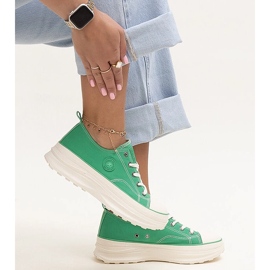Zöld masszív tornacipő Big Star NN274130 1