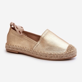 Csipkés Eco bőr Espadrilles Gold Ismann aranysárga 1 Csipkés Eco bőr Espadrilles Gold Ismann aranysárga 1