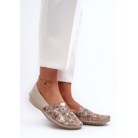 Női bőr balerina Maciejka 1930B-04 bézs 1