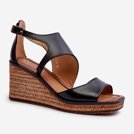 Női bőr szandál Maciejka 06657-01 Fekete 2