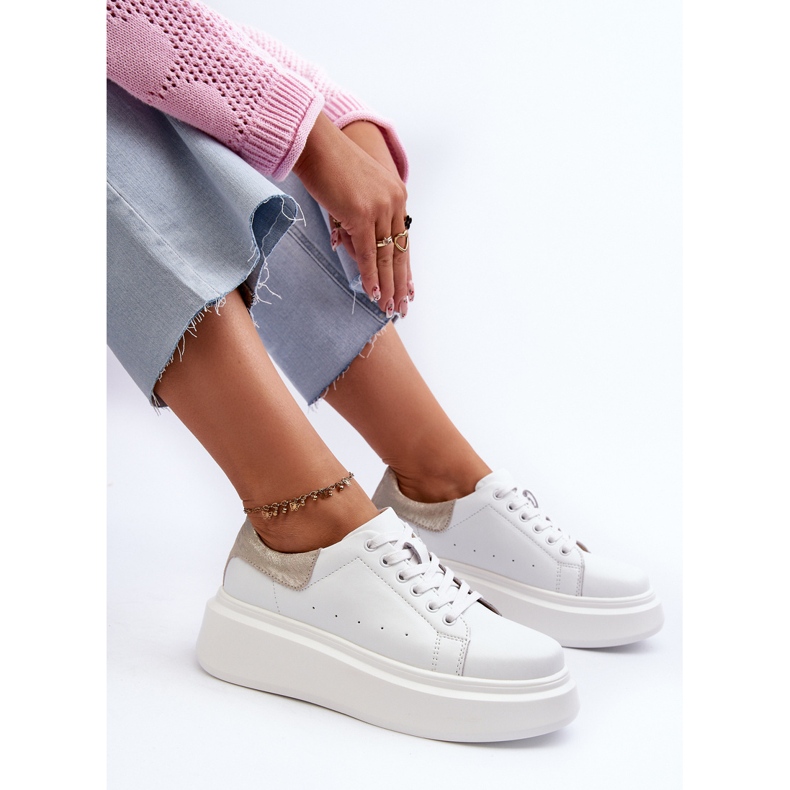 S.Barski D&amp;A női tornacipő LR568 fehér 1