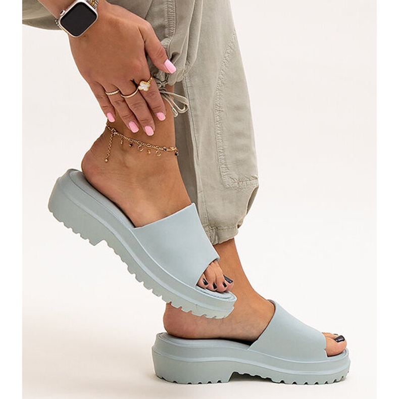 Soiza mentás papucs vastag talppal kék 1 Soiza mentás papucs vastag talppal kék 1