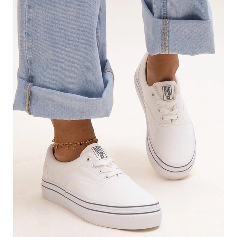 Fehér tornacipő Big Star LL274228 101 1