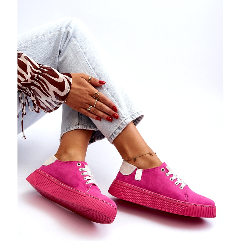 Női tornacipő Memory Foam System Big Star NN276004 Fukszia rózsaszín 1 Női tornacipő Memory Foam System Big Star NN276004 Fukszia rózsaszín 1