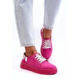 Női tornacipő Memory Foam System Big Star NN276004 Fukszia rózsaszín 2