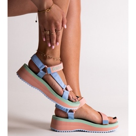 Színes Big Star NN274A055 szandál kék 1