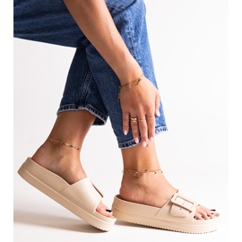 Bézs flip-flop Big Star NN274A666 801 1