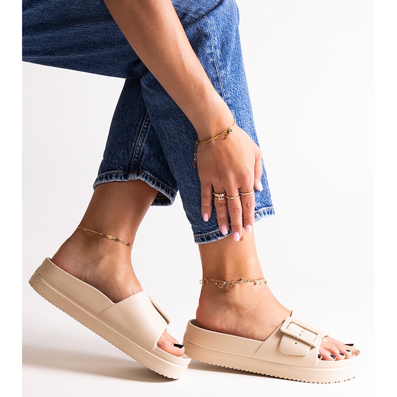 Bézs flip-flop Big Star NN274A666 801 1