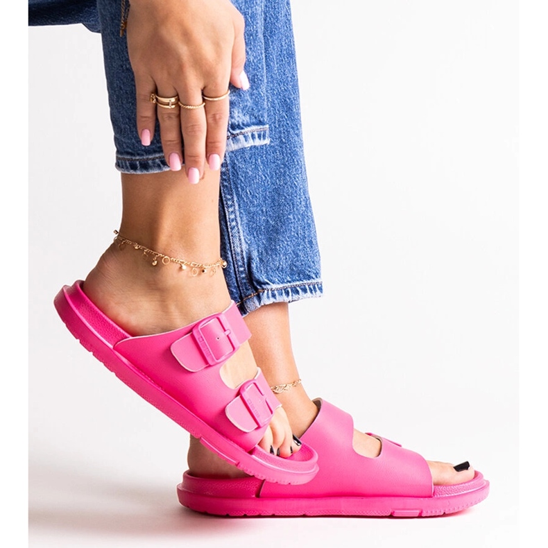 Sötét rózsaszín Big Star NN274A754 papucs 1