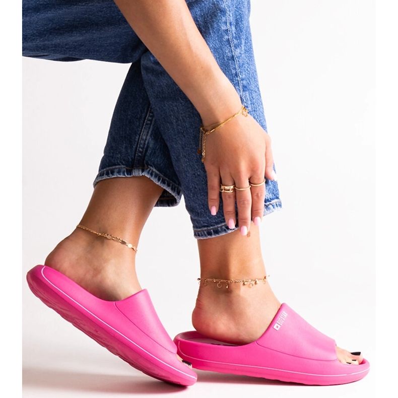 Sötét rózsaszín Big Star NN274A041 papucs 1