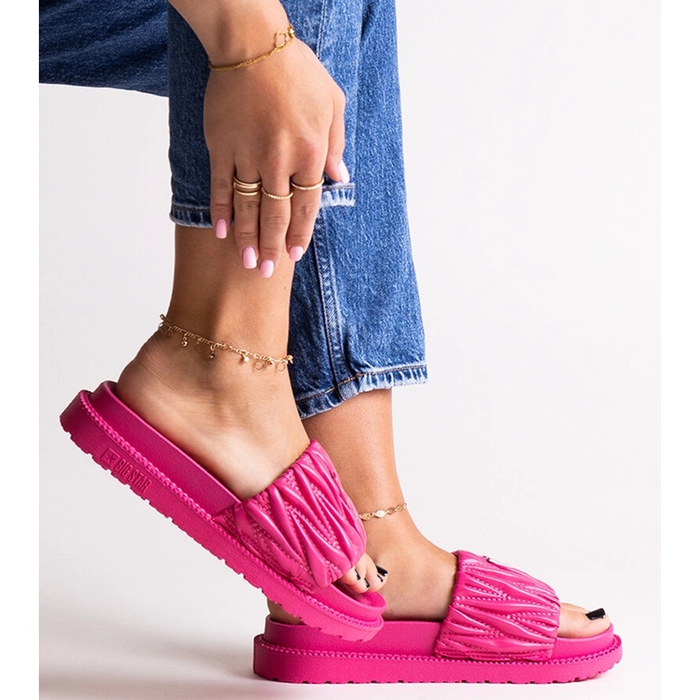 Rózsaszín szárnyak fodrokkal Big Star NN274A749 1