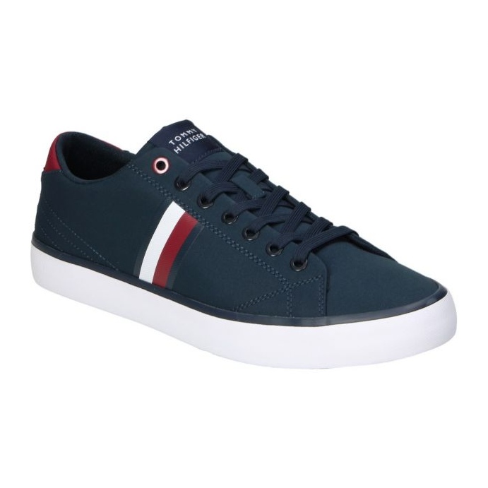 Tommy Hilfiger Vulc Low Stripes hálós cipő FM0FM04946 DW5 kék 1