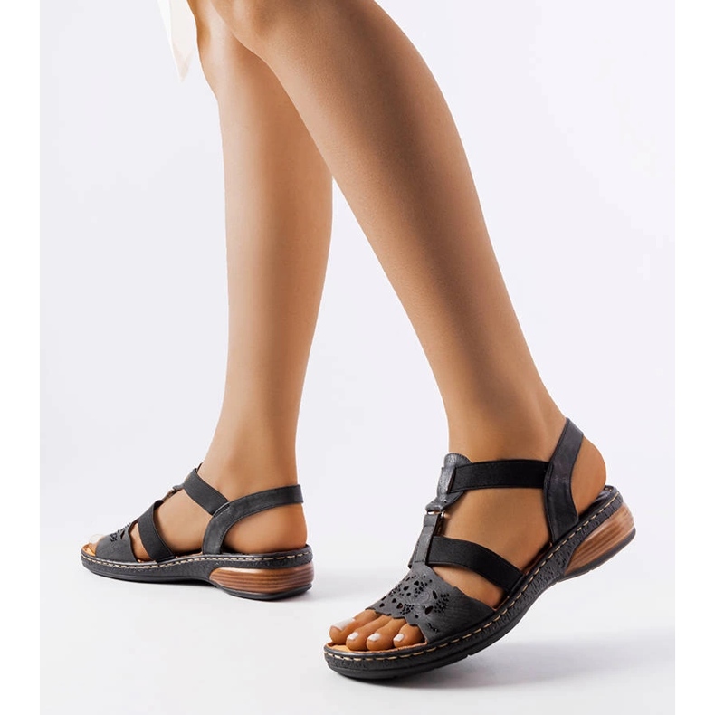 Evento Fekete sportszandál strasszokkal a Rossignoltól 1