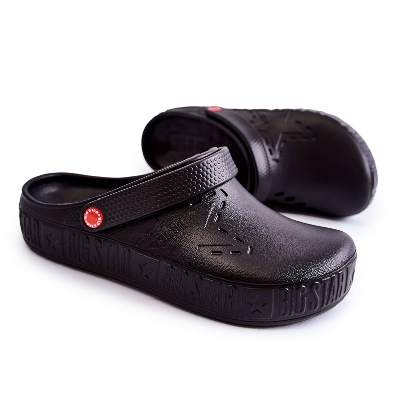 Férfi könnyű papucs Kroks Big Star II175001 fekete 4