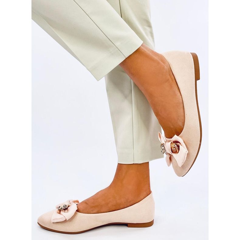 Bonnies Bézs mackó balerina cipő 2