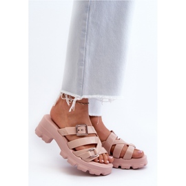 Illatosított női alacsony sarkú papucsok ZAXY NN285044 világos rózsaszín 2