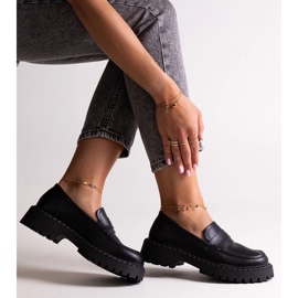 Fekete bőrcipő Big Star LL274458 1