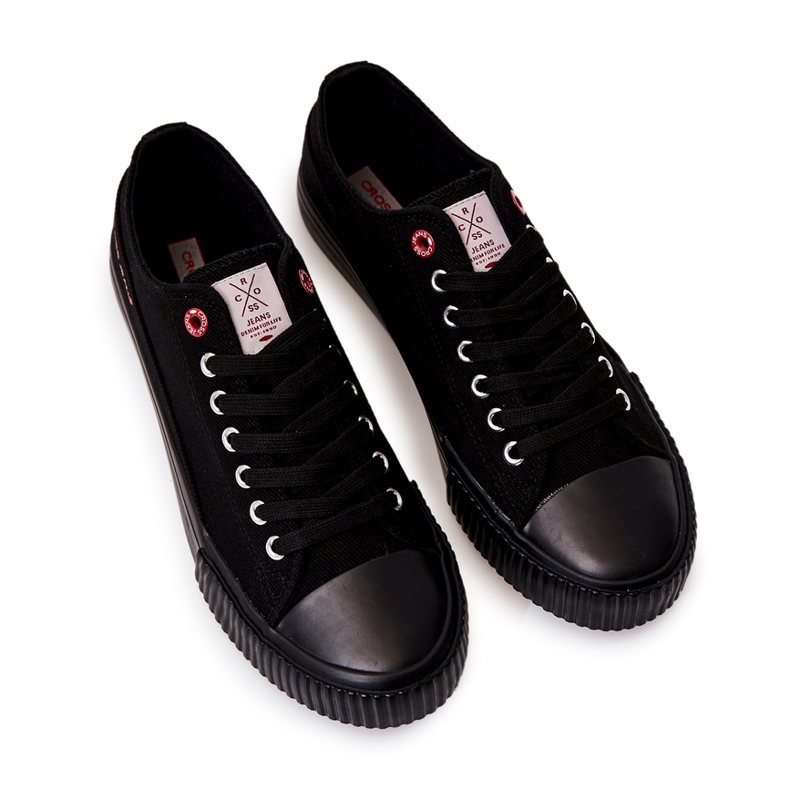 Klasszikus férfi tornacipő Cross Jeans JJ1R4032C fekete 3