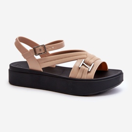 Illatos női platformszandál ZAXY LL285063 Bézs 1