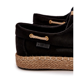 Férfi fűzős espadrillák Big Star NN174051 fekete 1 Férfi fűzős espadrillák Big Star NN174051 fekete 1