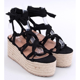 Platform espadrillák a Manon Black-től fekete 1