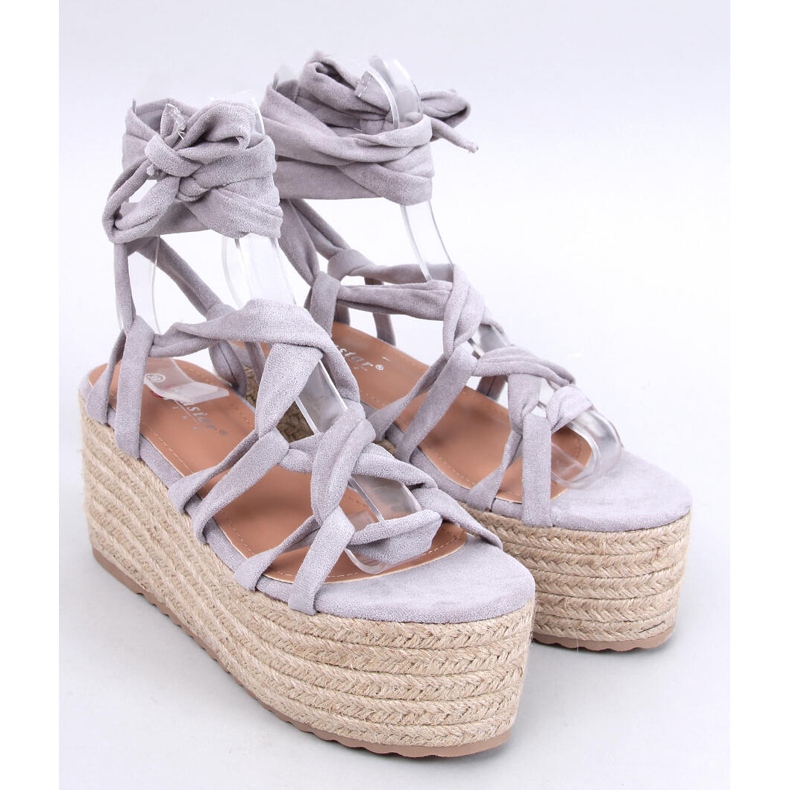 Manon Gray platform espadrillák szürke 1