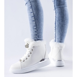 Fiemme fehér tornacipő szőrmével 2