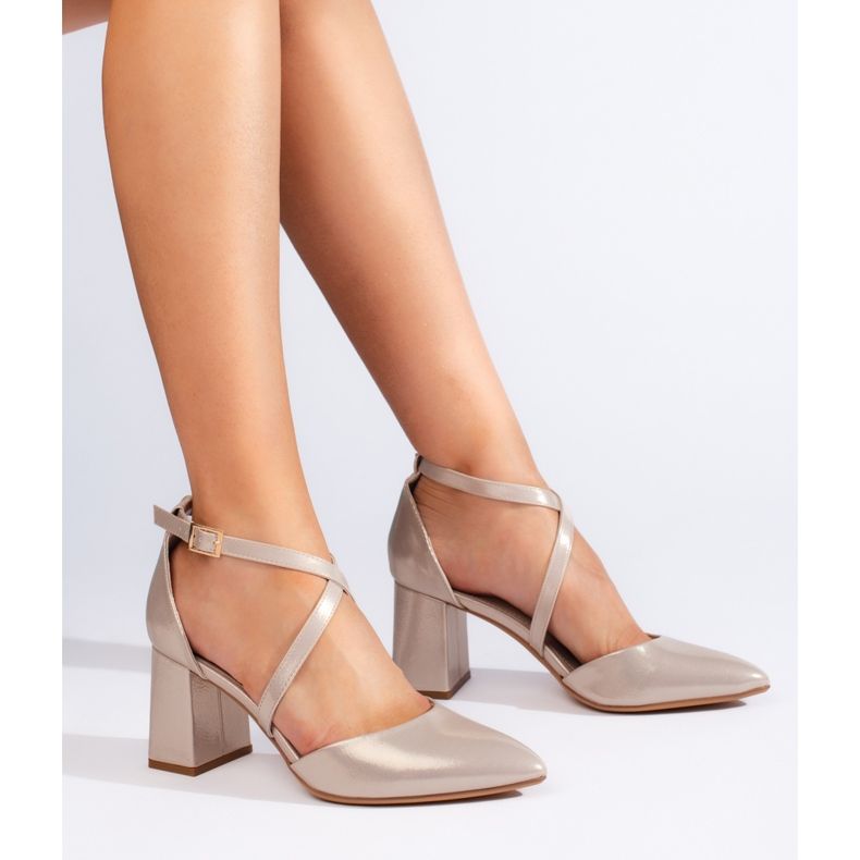 Sergio Leone női arany pumpák aranysárga 1