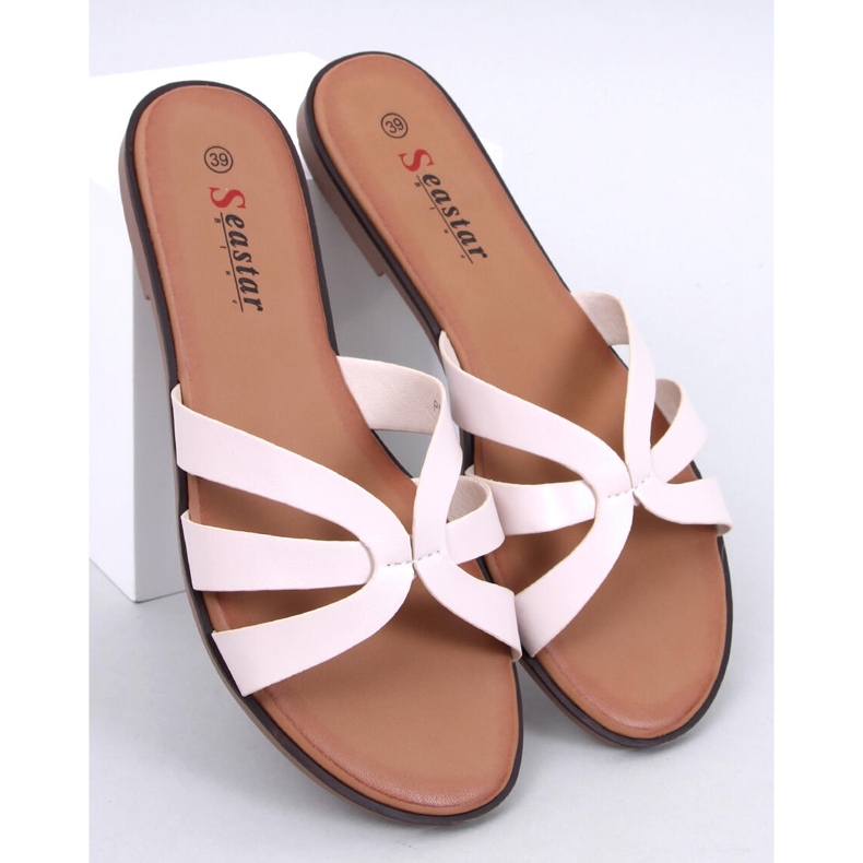 Finom női papucs a Fabrices Beige-től bézs 1