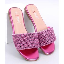 Yanni Fuchsia strasszos papucs rózsaszín 1