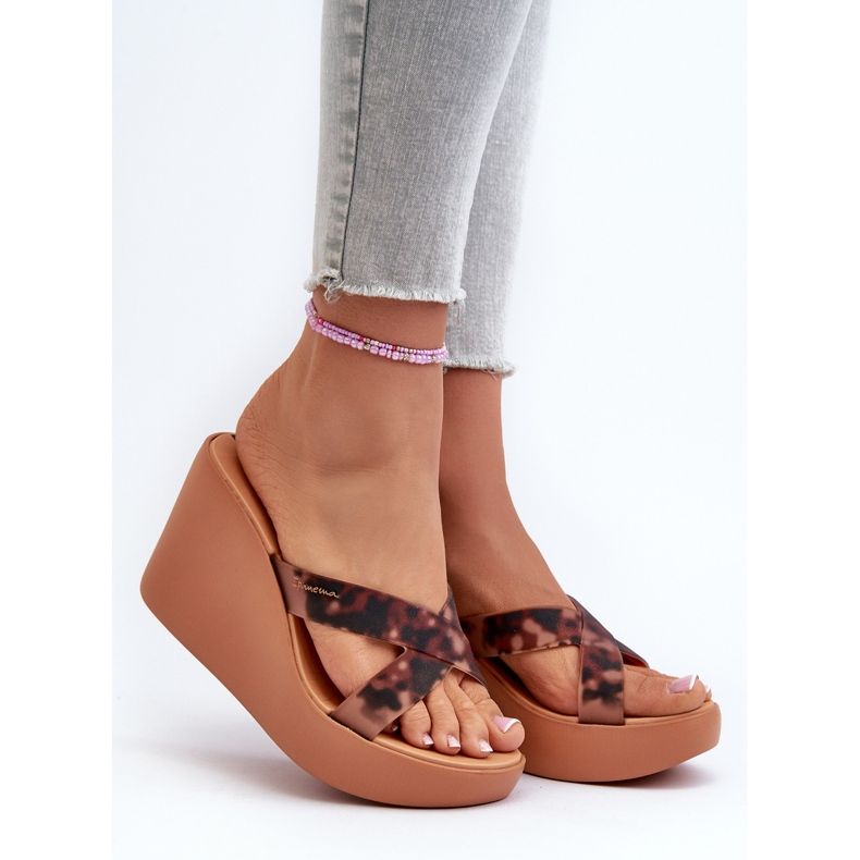 Női ékpapucs 83520 Ipanema High Fashion Slide fem barna 1