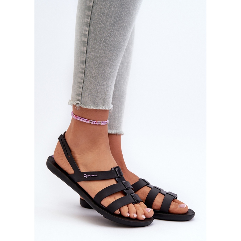 Női lapos szandál 83516 Ipanema Style Sandal Fem Black fekete 1