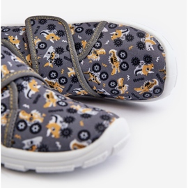 Kényelmes fiú papucs tépőzárral Befado 974Y552 Grey szürke 2