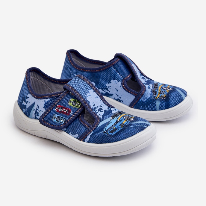 Gyermek tépőzáras papucs Befado 911X022 Kék 1 Gyermek tépőzáras papucs Befado 911X022 Kék 1