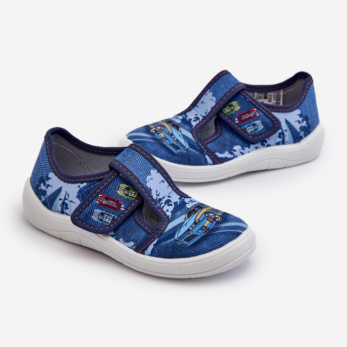 Gyermek tépőzáras papucs Befado 911X022 Kék 2 Gyermek tépőzáras papucs Befado 911X022 Kék 2