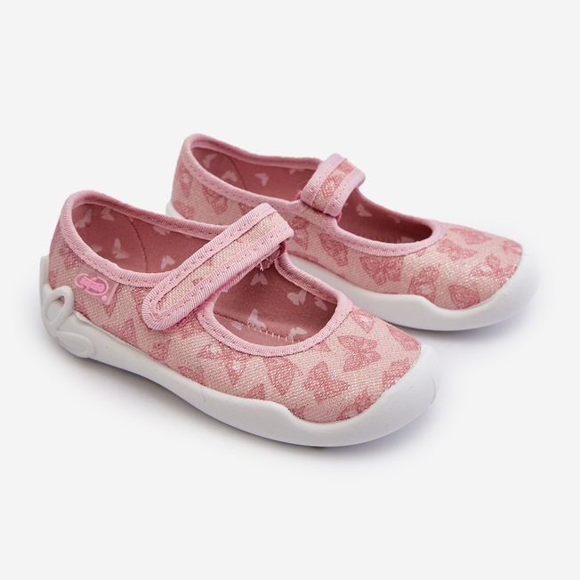 Gyermek Befado Butterfly Balerina papucs 114X526 Pink rózsaszín 1
