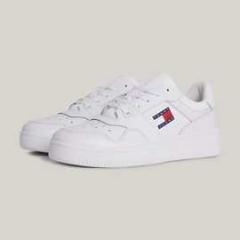 Tommy Hilfiger Retro Basket Ess M cipő EM0EM01395YBR fehér 1 Tommy Hilfiger Retro Basket Ess M cipő EM0EM01395YBR fehér 1