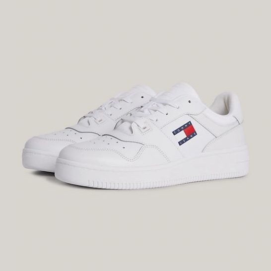 Tommy Hilfiger Retro Basket Ess M cipő EM0EM01395YBR fehér 1 Tommy Hilfiger Retro Basket Ess M cipő EM0EM01395YBR fehér 1