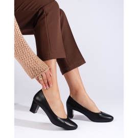 Sergio Leone Elegáns fekete női pumpák 1