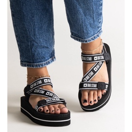 Fekete platformszandál Big Star NN274A525 1