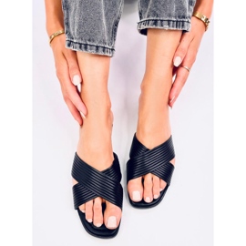 Fuzzy Black női papucs fekete 1