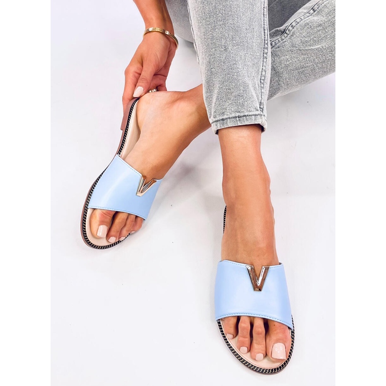 Fűzkék színű női arcpapucs 1