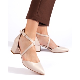 Sergio Leone bézs színű női pumpák 1