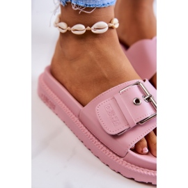 Klasszikus papucs csattal Big Star JJ274A308 Pink rózsaszín 2