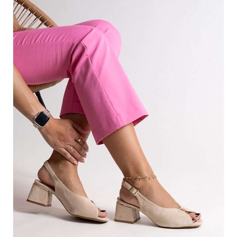 Bézs blokk szandál Ayat 1